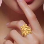 ⁦خاتم ذهب عيار 21 الوزن 2.09 جرام⁩ - الصورة ⁦2⁩