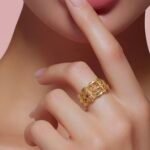 ⁦خاتم ذهب عيار 21 الوزن 2.06 جرام⁩ - الصورة ⁦2⁩