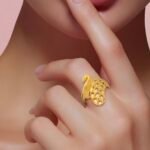 ⁦خاتم ذهب عيار 21 الوزن 3.08 جرام⁩ - الصورة ⁦2⁩