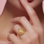 ⁦خاتم ذهب عيار 21 الوزن 1.47 جرام⁩ - الصورة ⁦2⁩