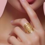 ⁦خاتم ذهب عيار 21 الوزن 2.14 جرام⁩ - الصورة ⁦2⁩