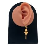 ⁦حلق ذهب عيار 21 الوزن 2.69 جرام⁩ - الصورة ⁦2⁩