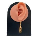 ⁦حلق ذهب عيار 21 الوزن 2.85 جرام⁩ - الصورة ⁦2⁩