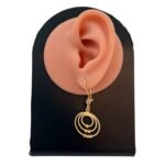 ⁦حلق ذهب عيار 21 الوزن 4.20 جرام⁩ - الصورة ⁦2⁩