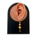 ⁦حلق ذهب عيار 21 الوزن 2.91 جرام⁩ - الصورة ⁦2⁩