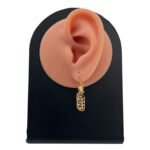 ⁦حلق ذهب عيار 21 الوزن 1.45 جرام⁩ - الصورة ⁦2⁩