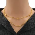 عقد ذهب عيار 18 الوزن 4.75 جرام