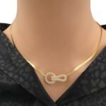 عقد فلات ذهب عيار 18 الوزن 6.06 جرام