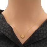 عقد ذهب عيار 21 وزن 1.33 جرام لمسة أنثوية