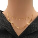 عقد ذهب عيار 21 الوزن 1.33 جرام