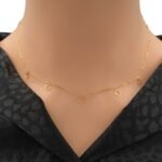 عقد ذهب عيار 21 الوزن 0.45 جرام