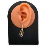 ⁦حلق ذهب عيار 18 الوزن 2.93 جرام⁩ - الصورة ⁦2⁩