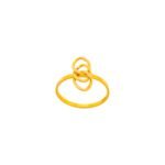 خاتم ذهب عيار 21 الوزن 1.56 جرام