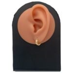 ⁦حلق ذهب عيار 18 الوزن 0.84 جرام⁩ - الصورة ⁦2⁩