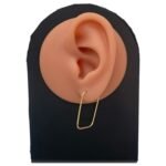 ⁦حلق ذهب عيار 18 الوزن 0.83 جرام⁩ - الصورة ⁦2⁩