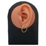 ⁦حلق ذهب عيار 18 الوزن 0.90 جرام⁩ - الصورة ⁦2⁩