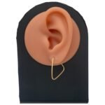 ⁦حلق ذهب عيار 18 الوزن 0.74 جرام⁩ - الصورة ⁦2⁩