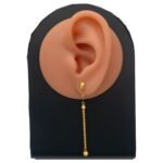 ⁦حلق ذهب عيار 18 الوزن 1.17 جرام⁩ - الصورة ⁦2⁩