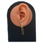 ⁦حلق ذهب عيار 18 الوزن 1.66 جرام⁩ - الصورة ⁦2⁩