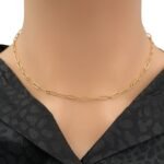 عقد ذهب عيار 18 الوزن 3.14 جرام