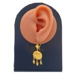 ⁦حلق كرسي جابر ذهب عيار 21 الوزن 1.70 جرام⁩ - الصورة ⁦2⁩