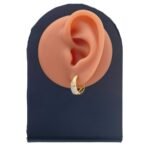 ⁦حلق ذهب عيار 18 الوزن 3.26 جرام⁩ - الصورة ⁦2⁩