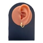 ⁦حلق ذهب عيار 18 الوزن 1.76 جرام⁩ - الصورة ⁦2⁩