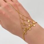 ⁦كف ذهب عيار 21 الوزن 3.55 جرام⁩ - الصورة ⁦2⁩