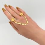 ⁦كف اوتار ذهب عيار 21 الوزن 3.97 جرام⁩ - الصورة ⁦2⁩