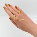 ⁦كف اوتار ذهب عيار 21 الوزن 3.23 جرام⁩ - الصورة ⁦2⁩