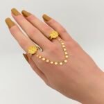 ⁦كف اوتار ذهب عيار 21 الوزن 4.57 جرام⁩ - الصورة ⁦2⁩