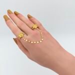 ⁦كف اوتار ذهب عيار 21 الوزن 4.10 جرام⁩ - الصورة ⁦2⁩