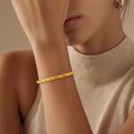 غويشة ذهب عيار 21 الوزن 4.29 جرام