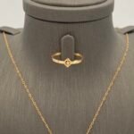 ⁦نصف طقم ذهب عيار 21 الوزن 2.87 جرام⁩ - الصورة ⁦5⁩