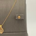 ⁦نصف طقم ذهب عيار 21 الوزن 2.13 جرام⁩ - الصورة ⁦4⁩