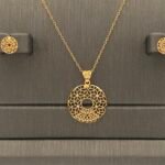 ⁦نصف طقم ذهب عيار 21 وزن 3.15 جرام لمسة أنوثة خاصة⁩ - الصورة ⁦5⁩