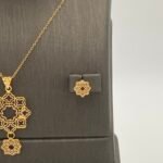 ⁦نصف طقم ذهب عيار 21 وزن 3.50 جرام لمسة ذهبية أنيقة⁩ - الصورة ⁦4⁩