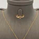 ⁦نصف طقم ذهب عيار 21 وزن 3.82 جرام فخامة تليق بك⁩ - الصورة ⁦3⁩
