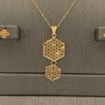 ⁦نصف طقم ذهب عيار 21 وزن 3.15 جرام فخامة مميزة⁩ - الصورة ⁦5⁩