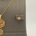⁦نصف طقم ذهب عيار 21 وزن 3.15 جرام فخامة مميزة⁩ - الصورة ⁦4⁩