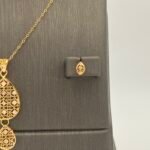 ⁦نصف طقم ذهب عيار 21 وزن 3.20 جرام أناقة ناعمة راقية⁩ - الصورة ⁦4⁩