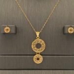 ⁦نصف طقم ذهب عيار 21 وزن 3.45 جرام أناقة يومية مميزة⁩ - الصورة ⁦3⁩