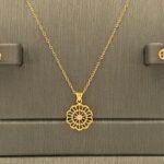 ⁦نصف طقم ذهب عيار 21 وزن 3.23 جرام تصميم أنيق للغاية⁩ - الصورة ⁦5⁩