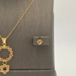 ⁦نصف طقم ذهب عيار 21 وزن 2.90 جرام لمسة أنيقة⁩ - الصورة ⁦4⁩