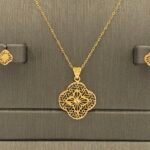 ⁦نصف طقم ذهب عيار 21 وزن 3.50 جرام لمظهر فاخر⁩ - الصورة ⁦3⁩