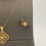 ⁦نصف طقم ذهب عيار 21 وزن 3.50 جرام لمظهر فاخر⁩ - الصورة ⁦4⁩