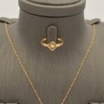 ⁦نصف طقم ذهب عيار 21 وزن 3.50 جرام لمظهر فاخر⁩ - الصورة ⁦5⁩