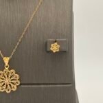 ⁦نصف طقم ذهب عيار 21 الوزن 3.19 جرام⁩ - الصورة ⁦5⁩