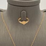 ⁦نصف طقم ذهب عيار 21 الوزن 3.19 جرام⁩ - الصورة ⁦2⁩