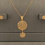 ⁦نصف طقم ذهب عيار 21 الوزن 3.61 جرام⁩ - الصورة ⁦3⁩